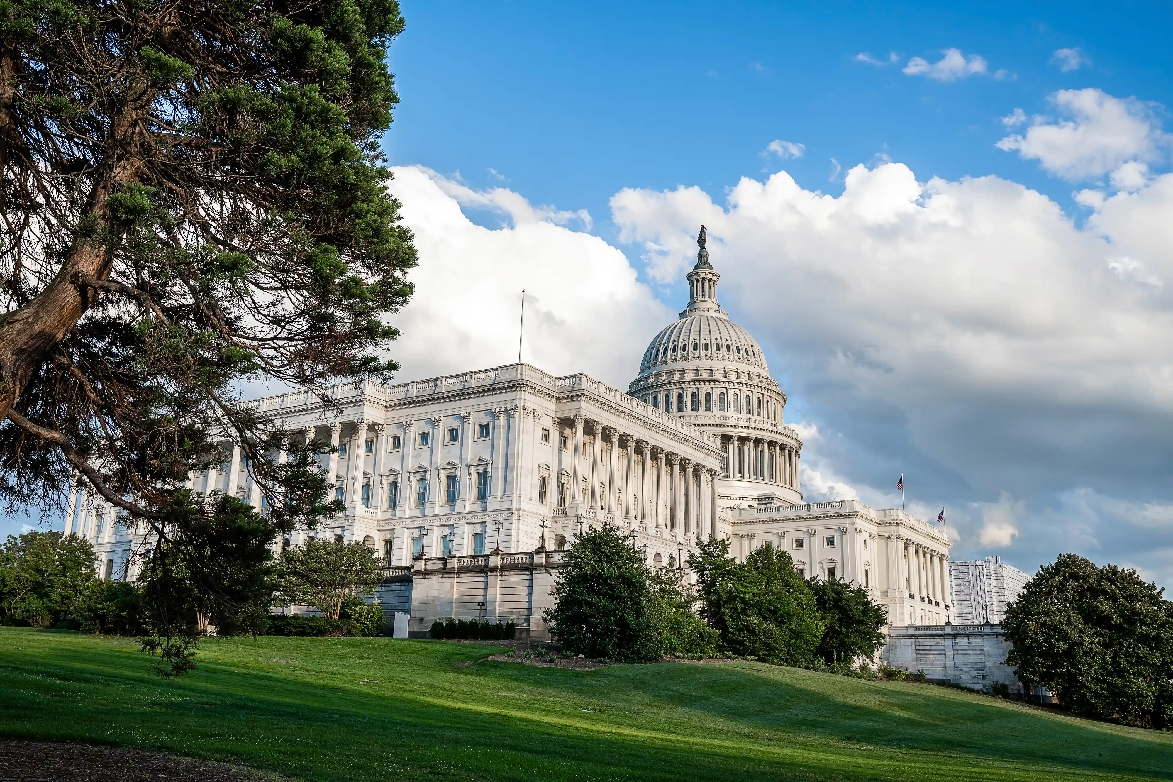 The United States Capitol building dome in Washington D.C.